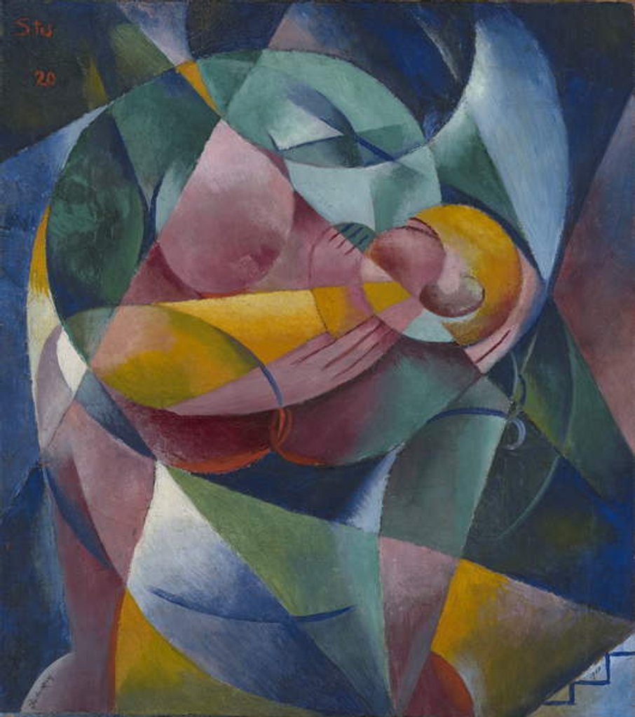 Detail of Mother and Child, 1920 by Fritz Stuckenberg