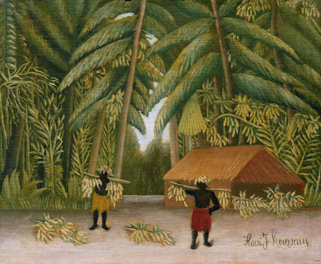 Detail of Banana Harvest, 1907-10 by Henri J.F. Rousseau