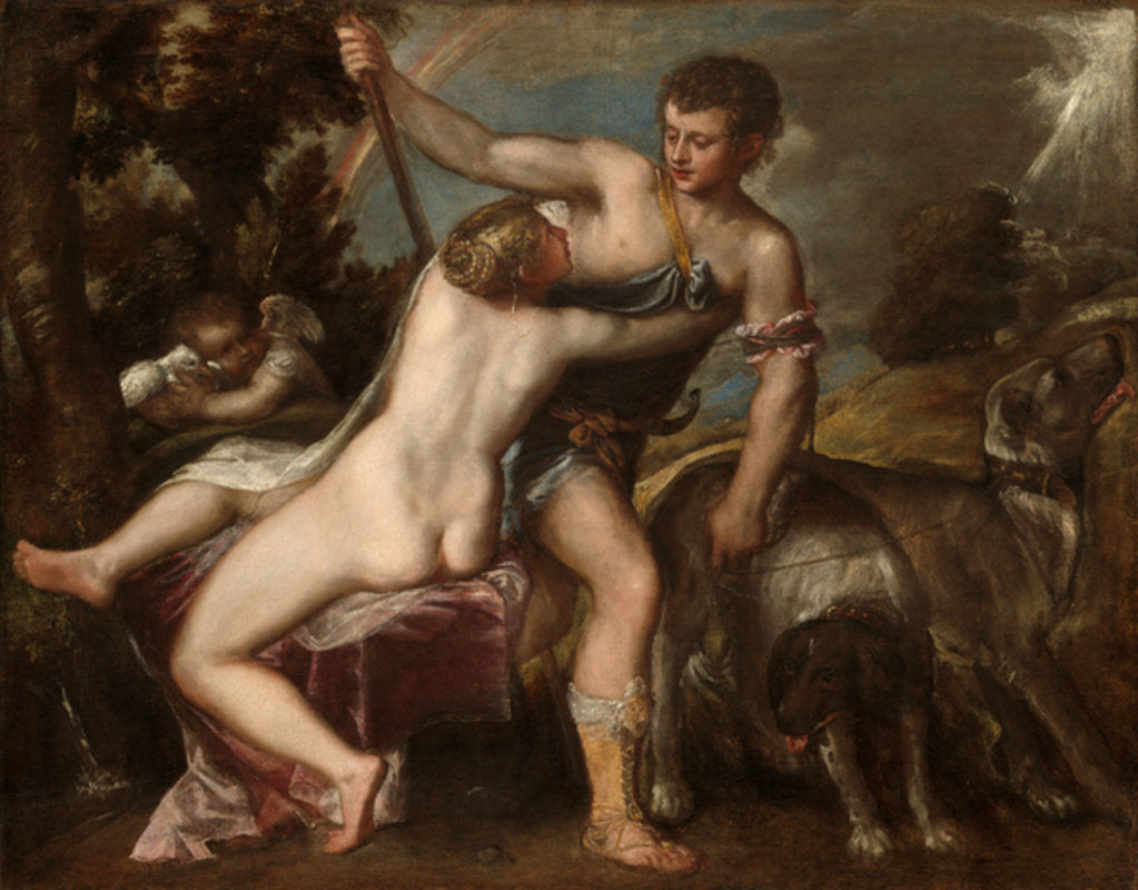 Detail of Venus and Adonis, c.1560 by Titian