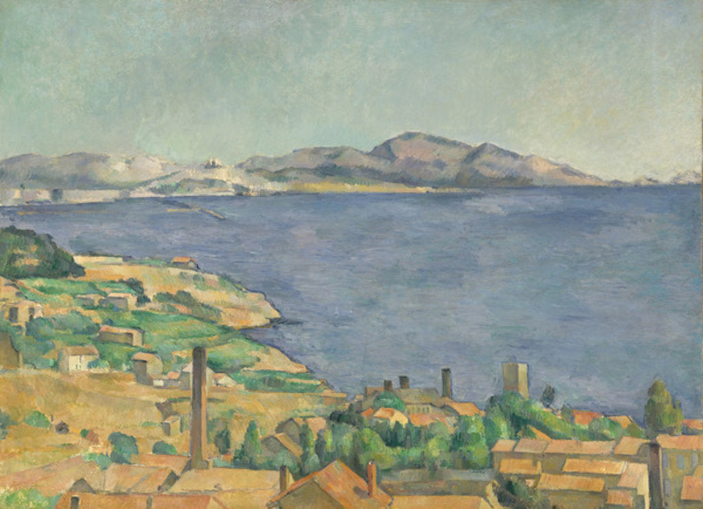 Detail of The Gulf of Marseilles Seen from L'Estaque, c.1885 by Paul Cezanne