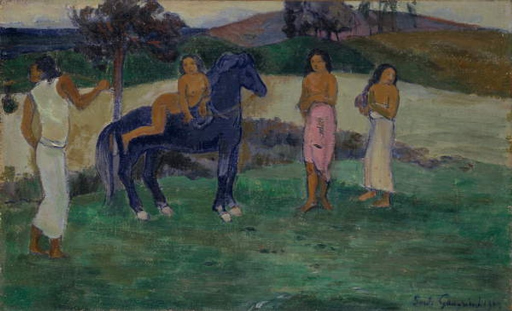 Detail of Composition with Figures and a Horse, 1902 by Paul Gauguin