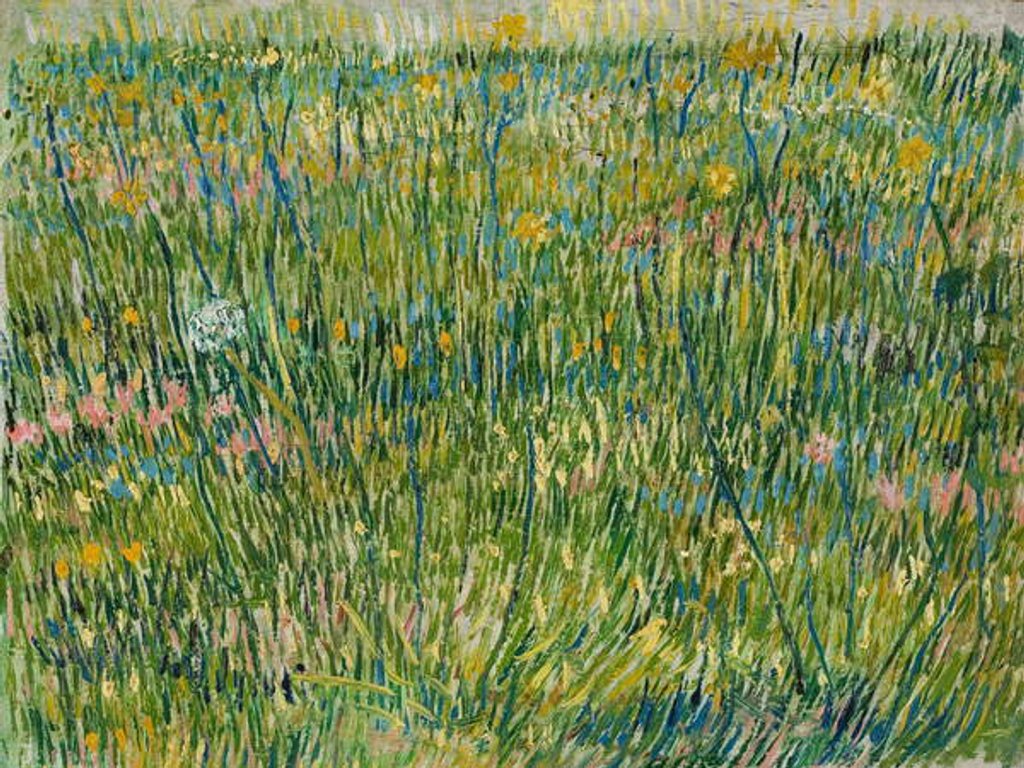 Detail of Patch of Grass, April-June 1887 by Vincent van Gogh