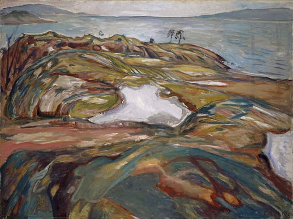 Detail of Coastal Landscape, 1918 by Edvard Munch