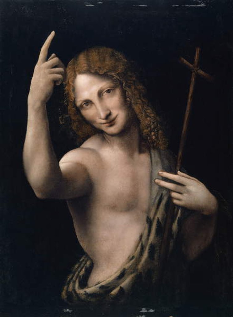 Detail of Saint John the Baptist, 1505-07 by Leonardo da Vinci