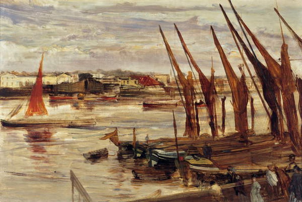 Detail of Battersea Reach, c.1863 by James Abbott McNeill Whistler