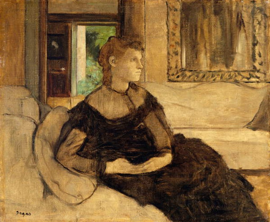 Detail of Madame Théodore Gobillard, 1869 by Edgar Degas