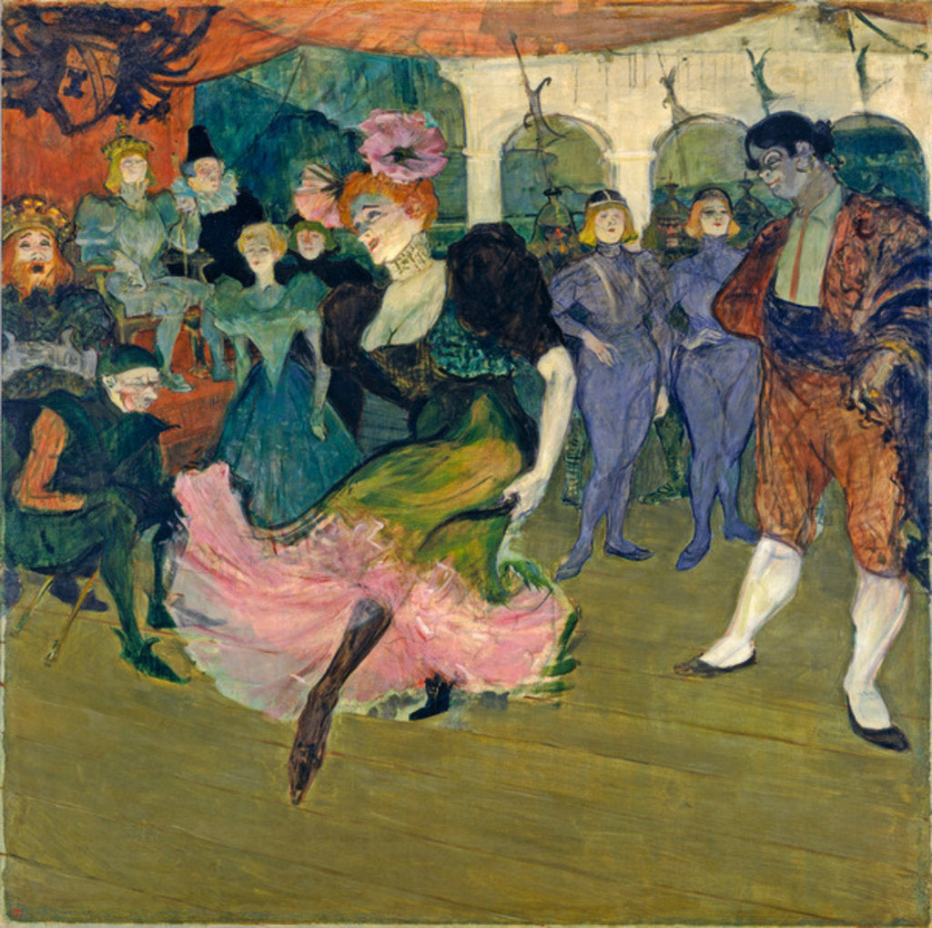 Detail of Marcelle Lender dancing the Bolero in 'Chilpéric', 1895 by Henri de Toulouse-Lautrec