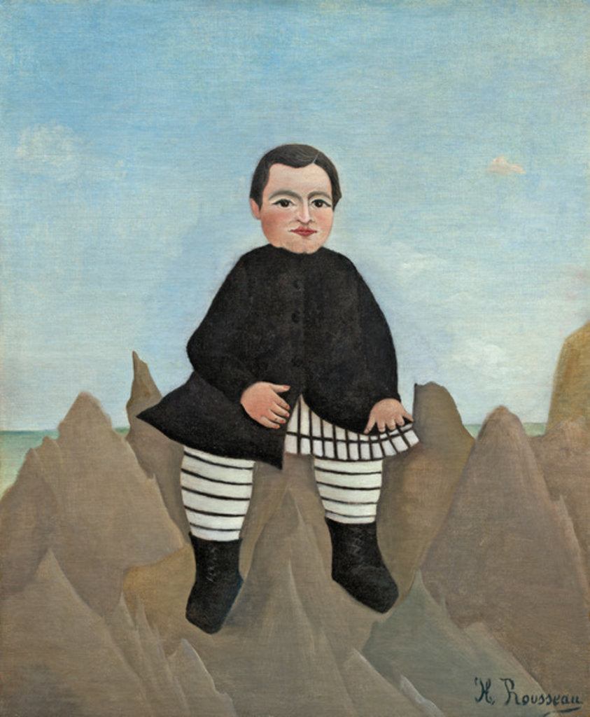 Detail of Boy on the Rocks, 1895-97 by Henri J.F. Rousseau