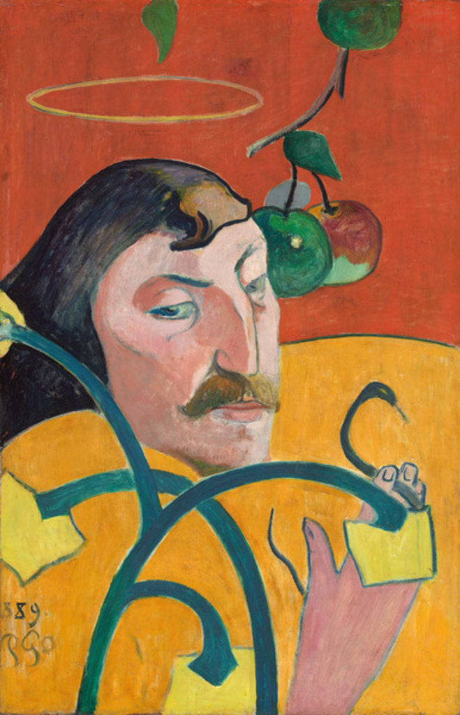 Detail of Self-Portrait, 1889 by Paul Gauguin