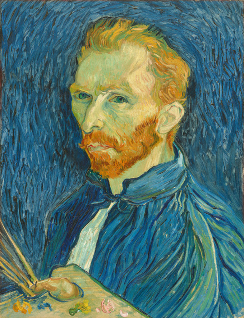 Detail of Self-Portrait, 1889 by Vincent van Gogh