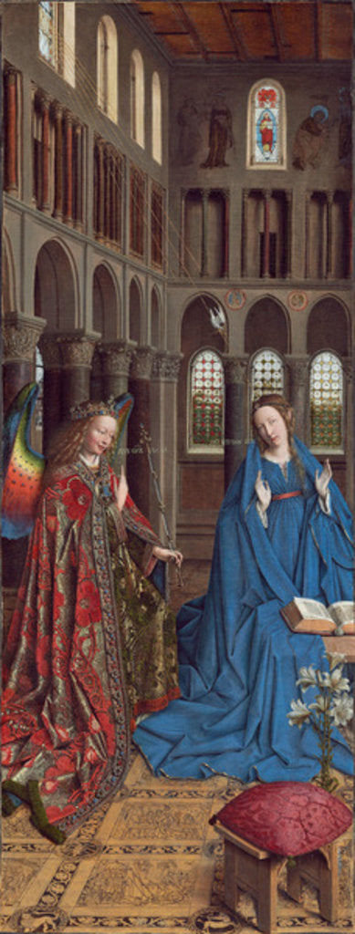 Detail of The Annunciation, c. 1434- 36 by Jan van Eyck