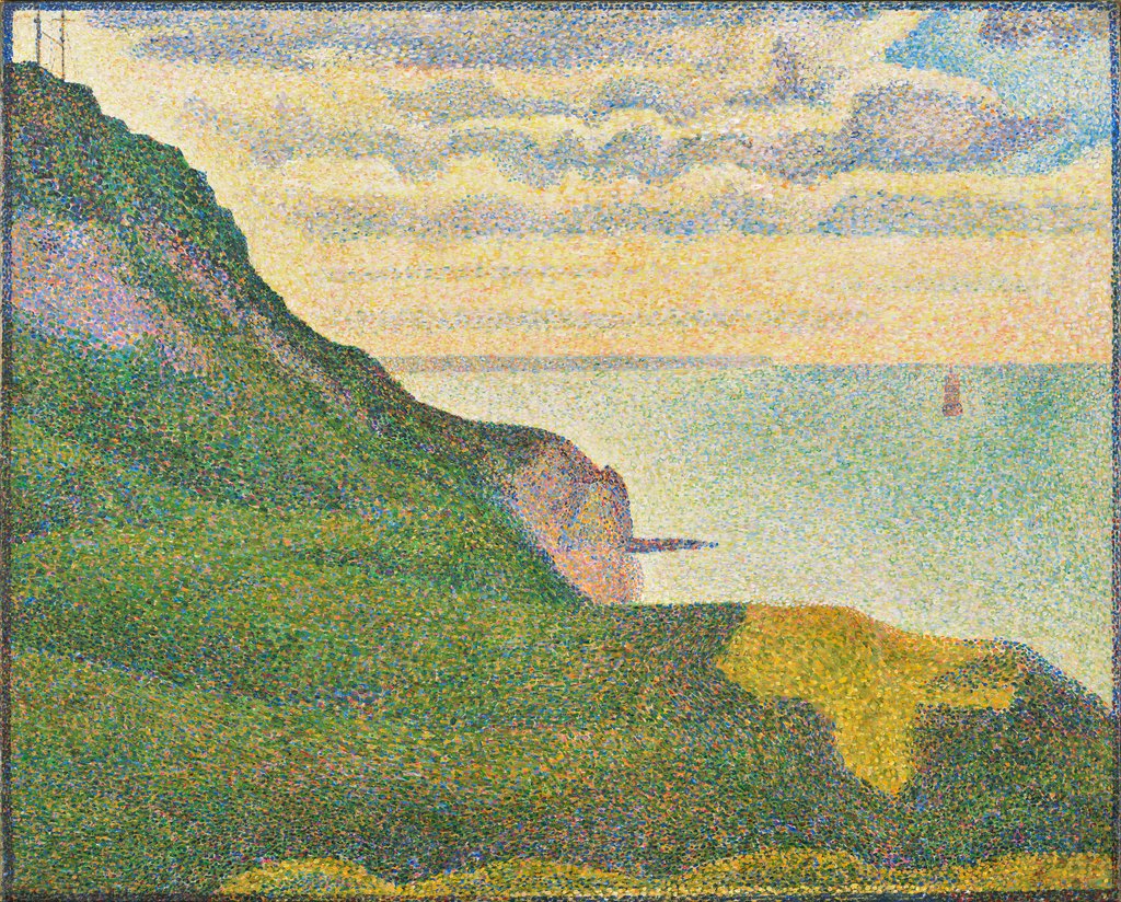 Detail of Seascape at Port-en-Bessin, Normandy, 1888 by Georges Pierre Seurat