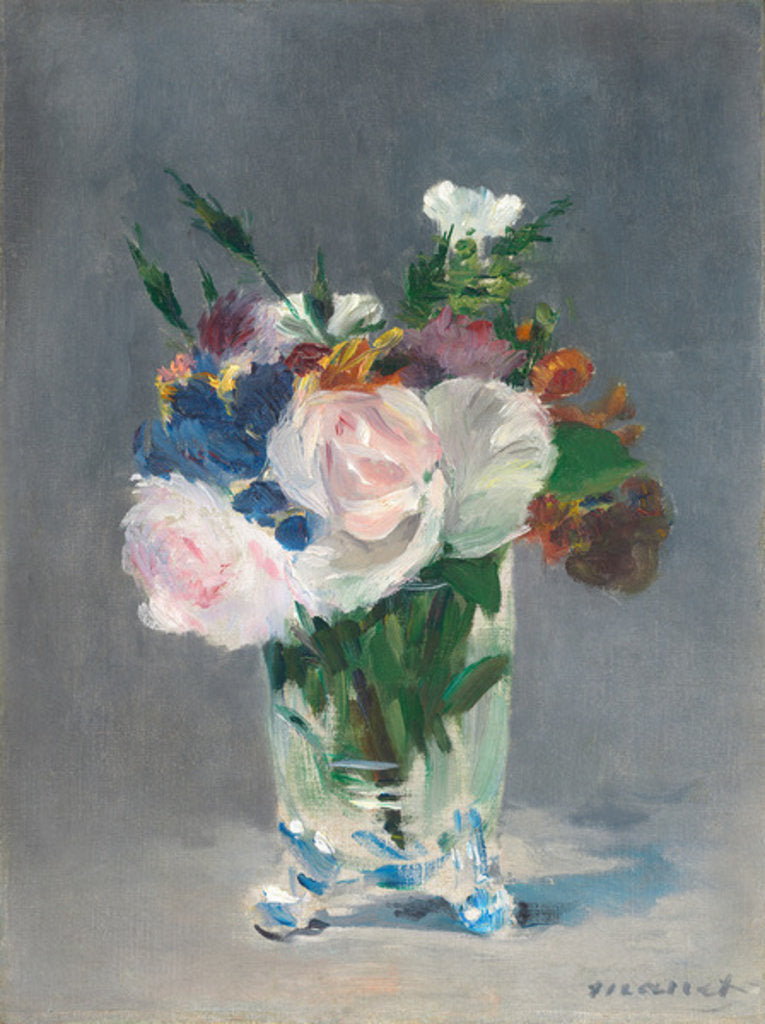 Detail of Flowers in a Crystal Vase, c.1882 by Edouard Manet