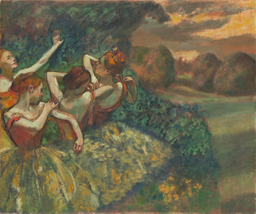 Detail of Four Dancers, c.1899 by Edgar Degas