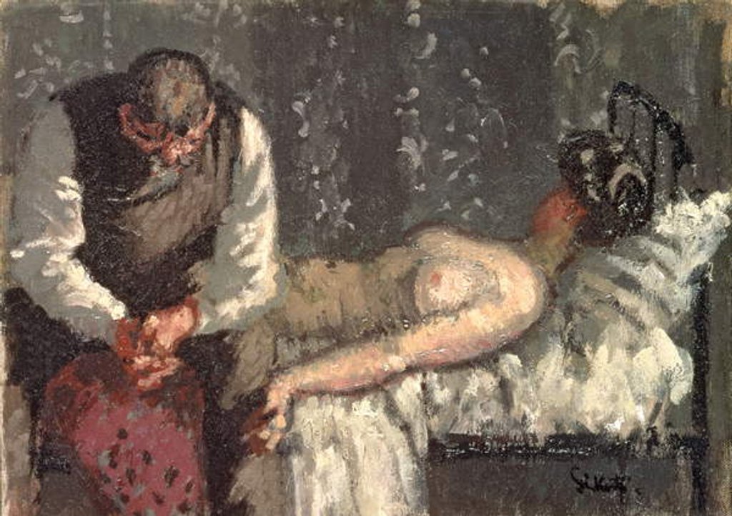 Detail of The Camden Town Murder, or What Shall We Do For the Rent?, c.1908-9 by Walter Richard Sickert