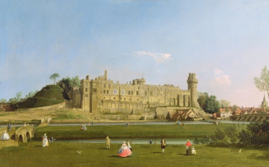 Detail of Warwick Castle, c.1748-49 by Canaletto