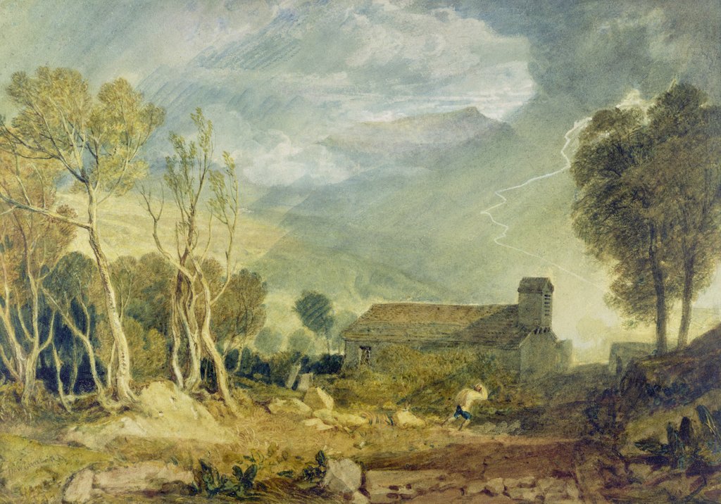 Detail of Patterdale Old Church, c.1810-15 by Joseph Mallord William Turner