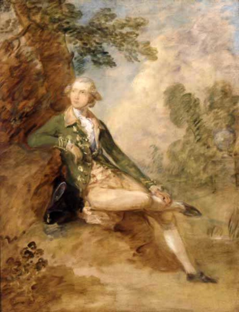 Detail of Edward Augustus, Duke of Kent, c.1787 by Thomas Gainsborough