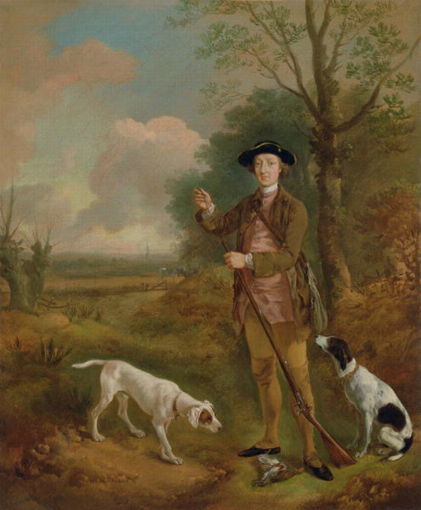 Detail of Major John Dade of Tannington, Suffolk, c.1755 by Thomas Gainsborough