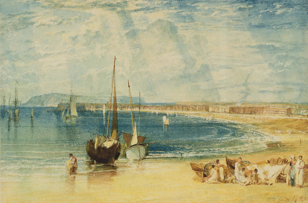 Detail of Weymouth, c.1811 by Joseph Mallord William Turner