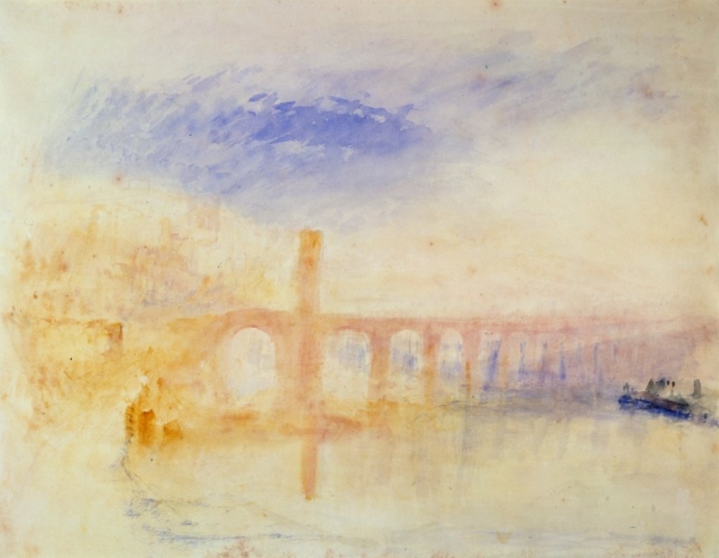 Detail of The Moselle Bridge, Coblenz, c.1842 by Joseph Mallord William Turner