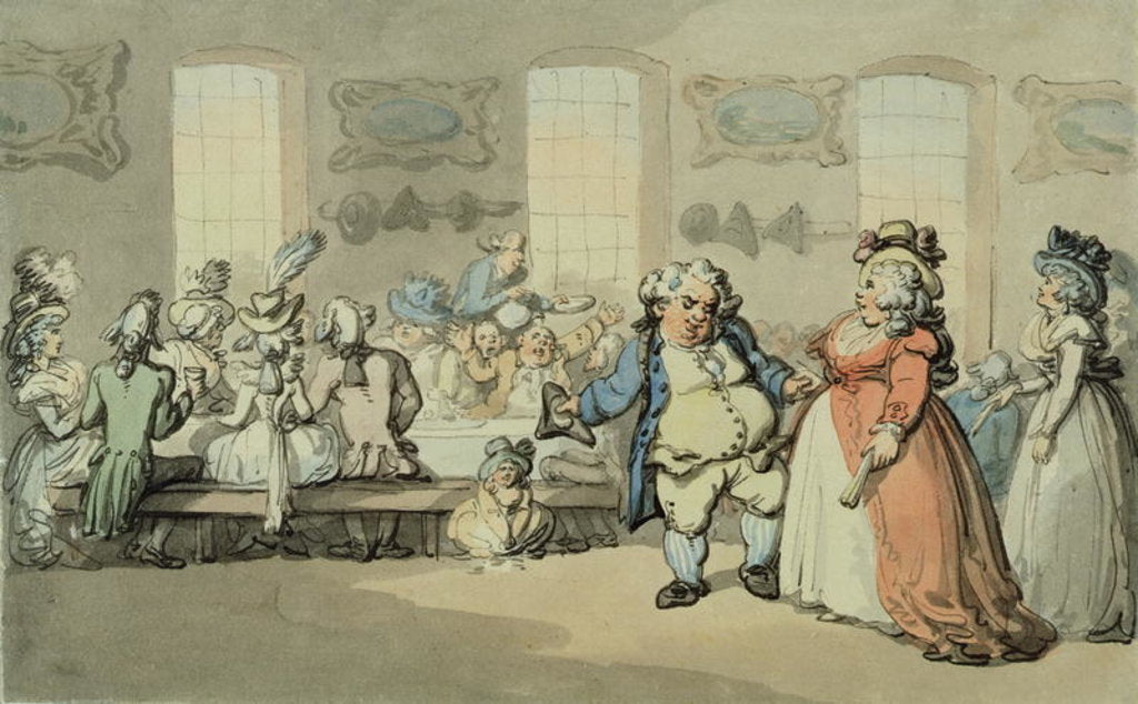 Detail of The Breakfast by Thomas Rowlandson