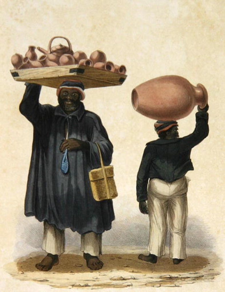 Detail of Water-jar Sellers, plate 9 from 'Sketches of Character...', 1838 by Isaac Mendes Belisario