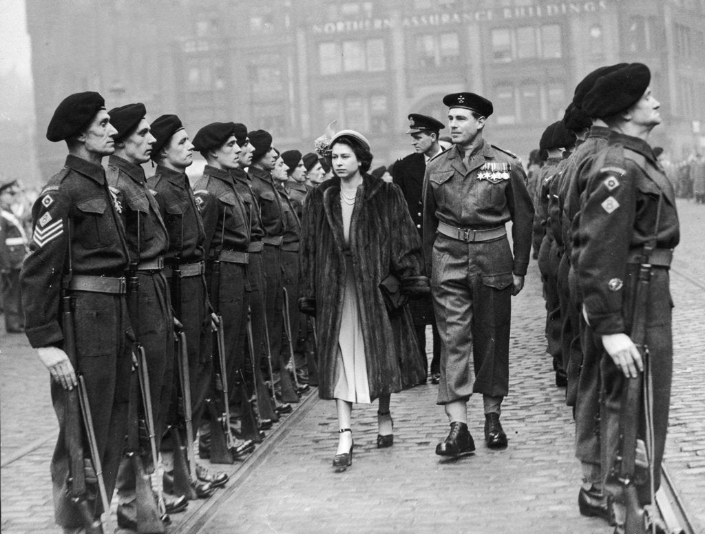 Detail of Inspection of the Guard 1949 by Manchester Evening News Archive