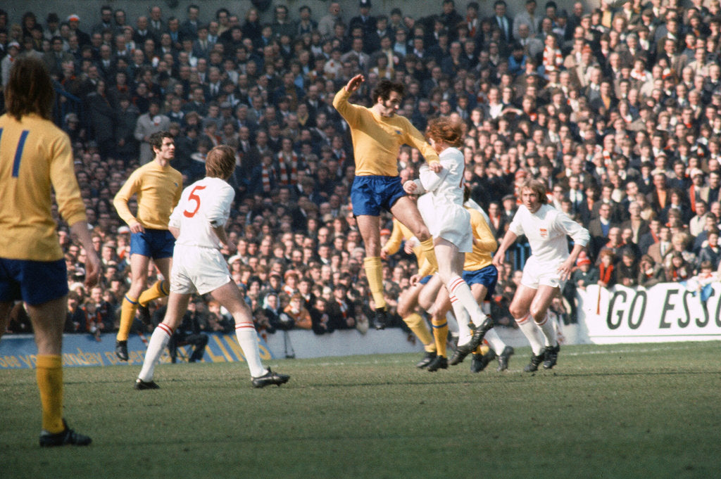 Detail of Arsenal v Stoke FA Cup Semi March 1971 by Gerry Crowther