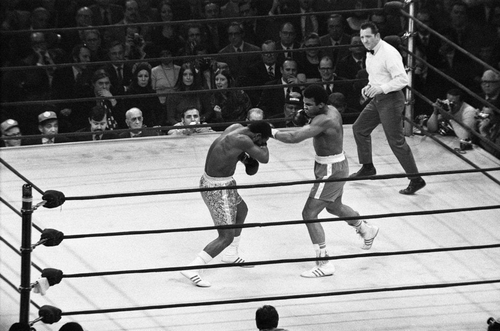 Detail of Muhammad Ali vs Joe Frazier 1971 by Monte Fresco