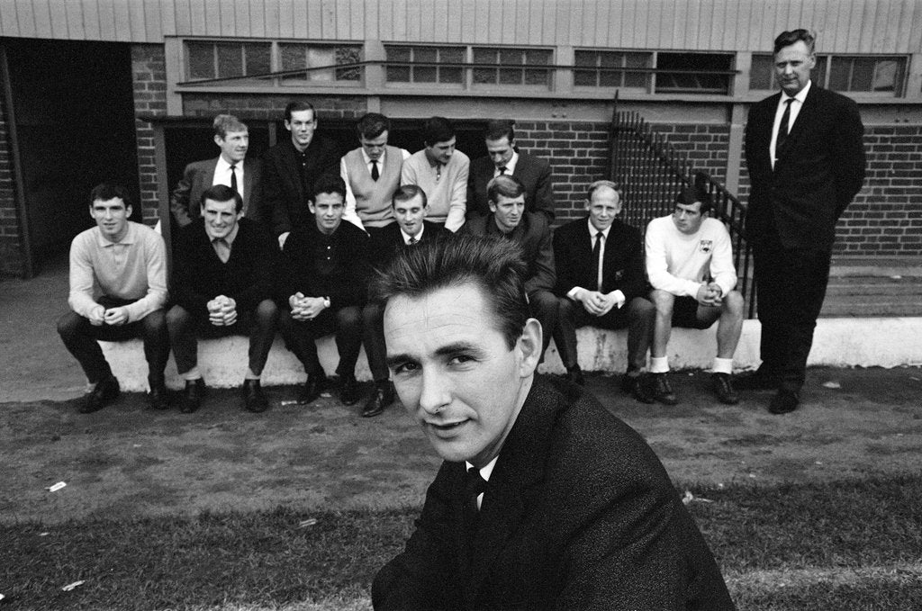 Detail of Brian Clough Derby manager 1967 by Martin Gilfeather