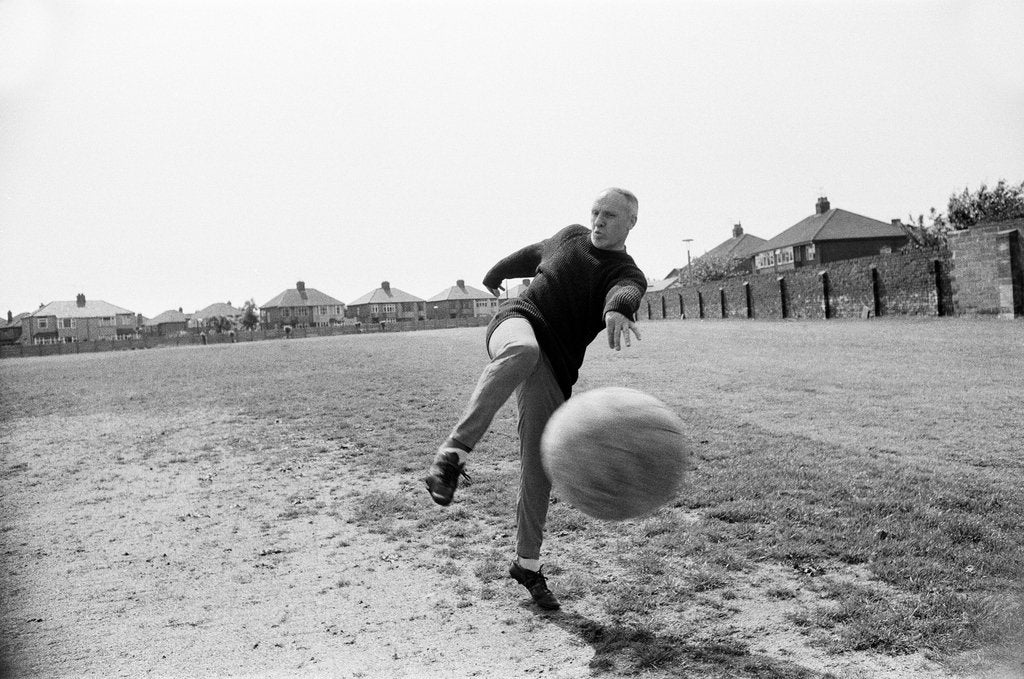 Detail of Bill Shankly Liverpool manager by Eddie Sanderson