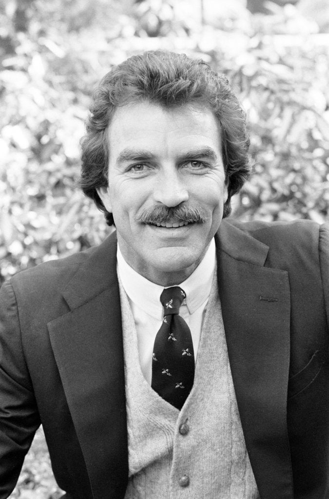 Detail of Tom Selleck by Peter Stone