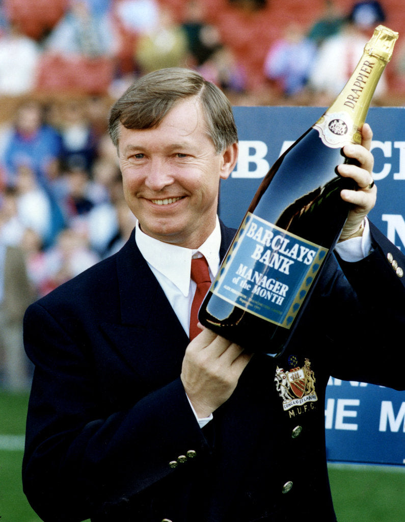 Detail of Manchester United manager Alex Ferguson by Staff