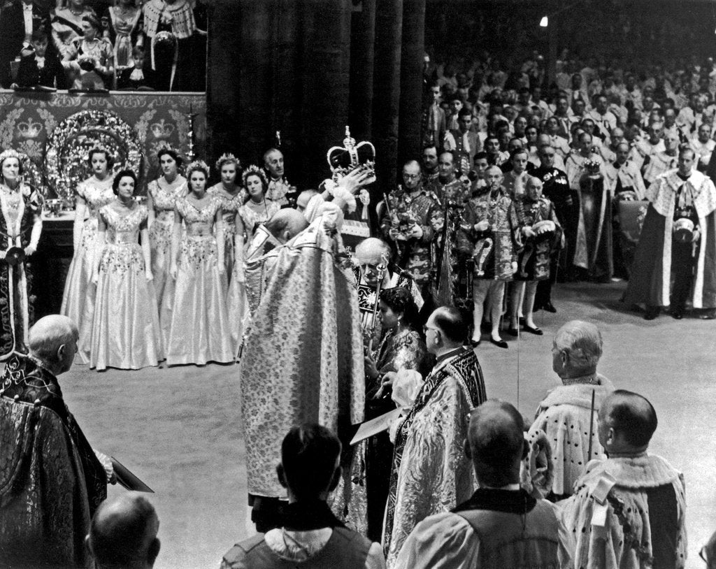 Detail of Coronation of Queen Elizabeth II. 3rd June 1953. by Staff