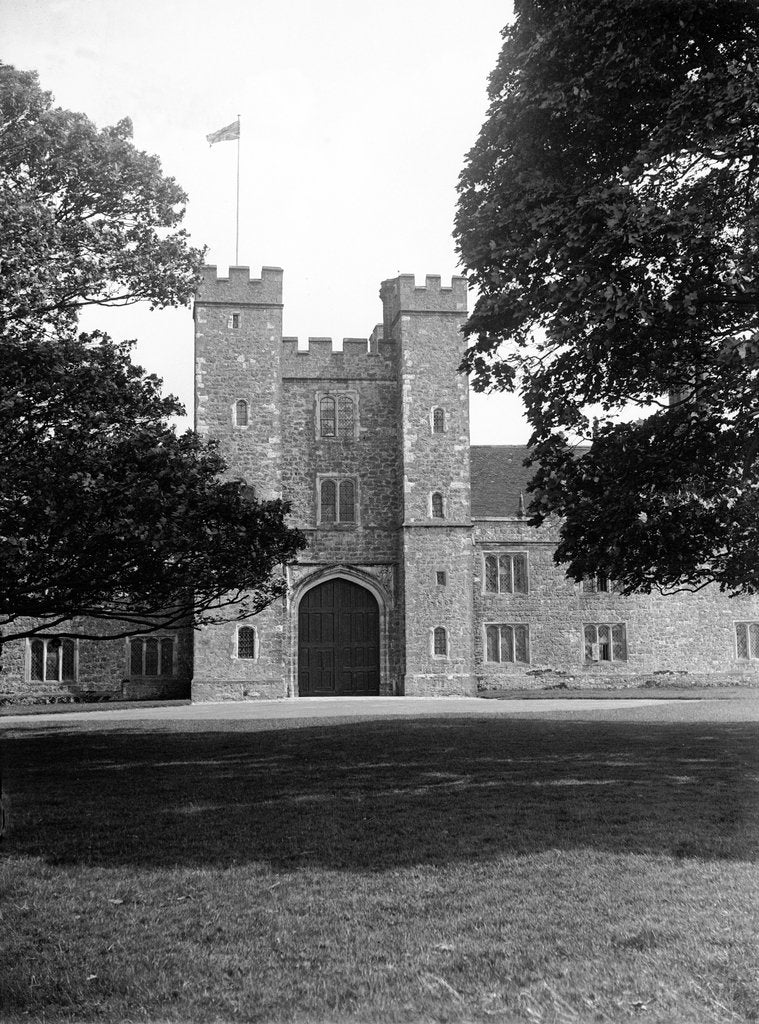 Detail of Knole House, Sevenoaks, west Kent, Circa 1920 by Daily Mirror