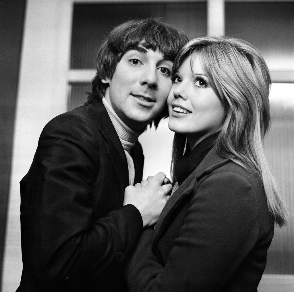 Detail of Keith Moon and wife Kim by Charlie Ley