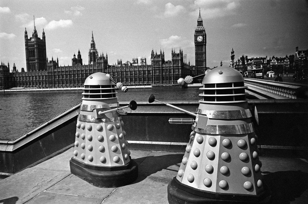 Detail of The filming of Dr Who - Daleks 1964 by Manchester MIrror