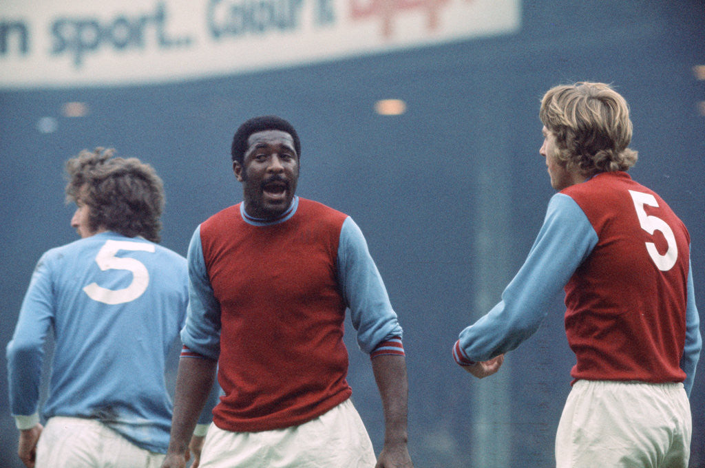 Detail of West Ham United footballer Clyde Best by Mirror Group Newspapers