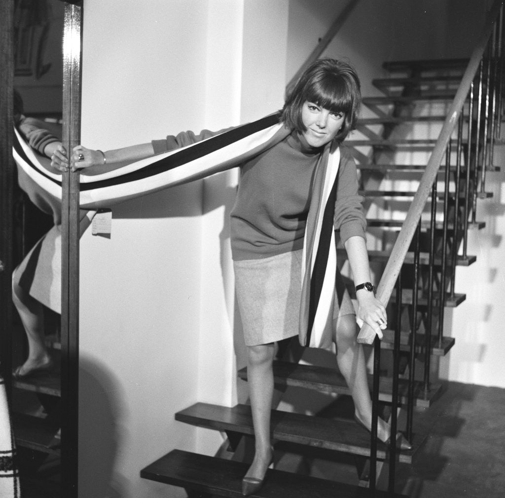 Detail of Mary Quant, fashion designer and expert, pictured in her Knightsbridge Shop. by Tommy Lea