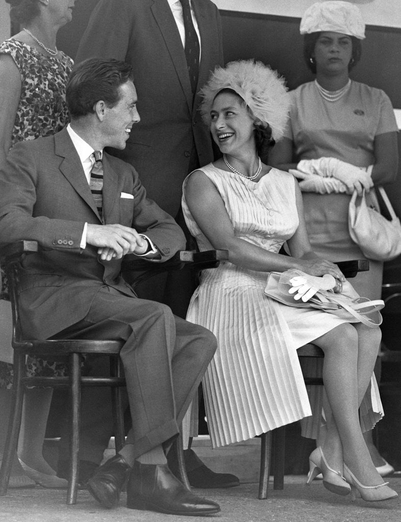 Detail of Princess Margaret and Lord Snowdon at the Jamaican Independence Ceremony by Ron Burton