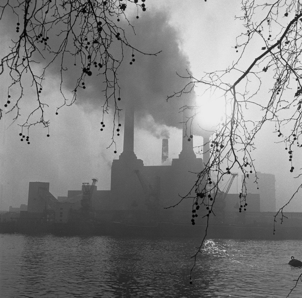 Detail of Battersea Power Station, London, 1962 by Ron Burton