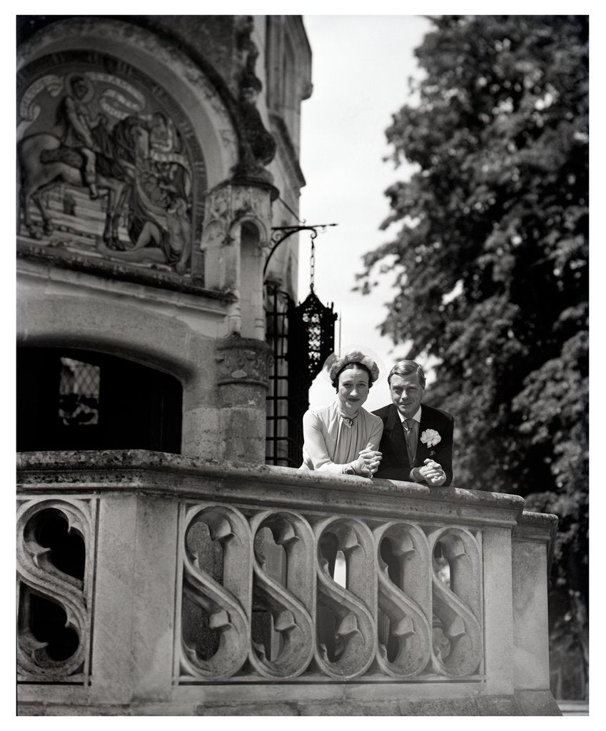 Detail of The Duke and Duchess of Windsor on their wedding day by Cecil Beaton