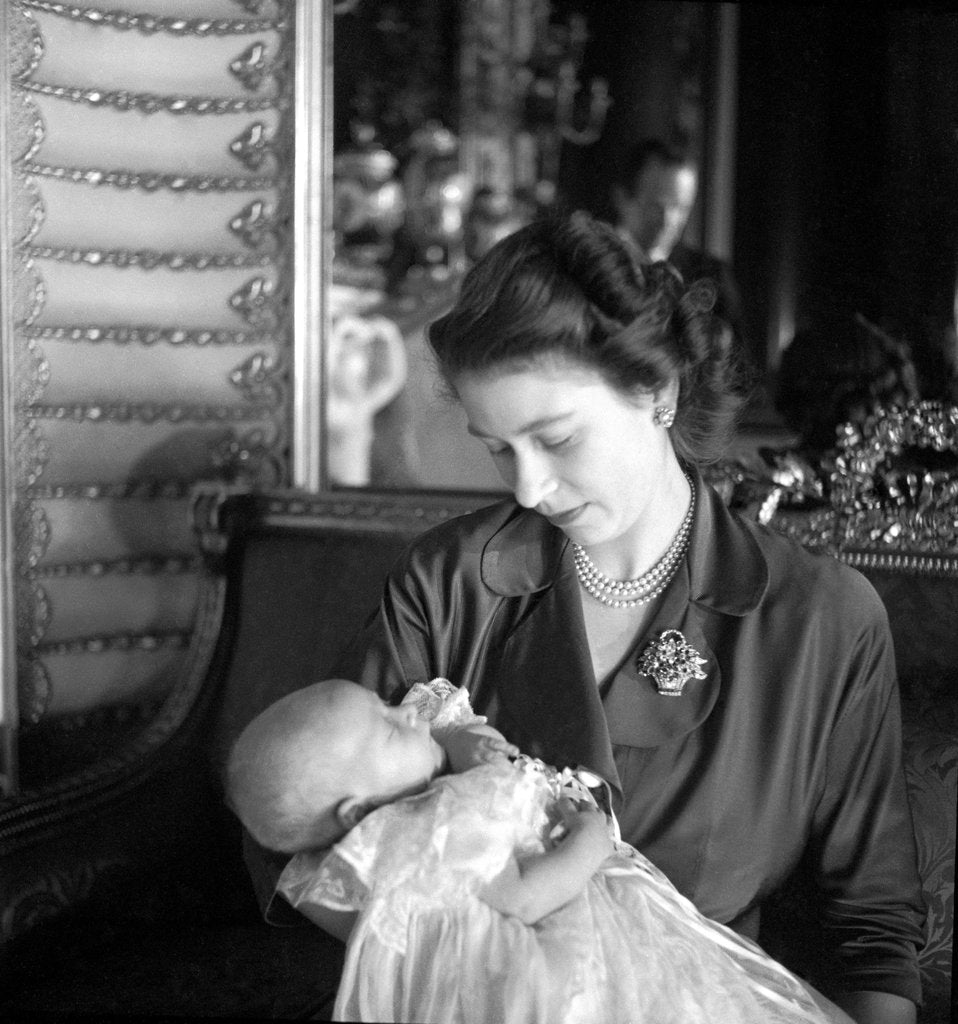 Detail of Princess Elizabeth and Prince Charles by Cecil Beaton