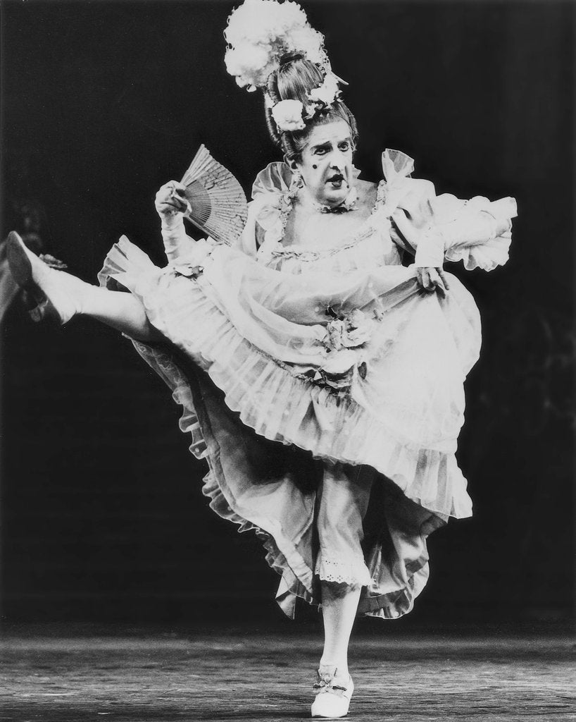 Detail of Frederick Ashton in Cinderella at the Royal Opera house by Anthony Crickmay