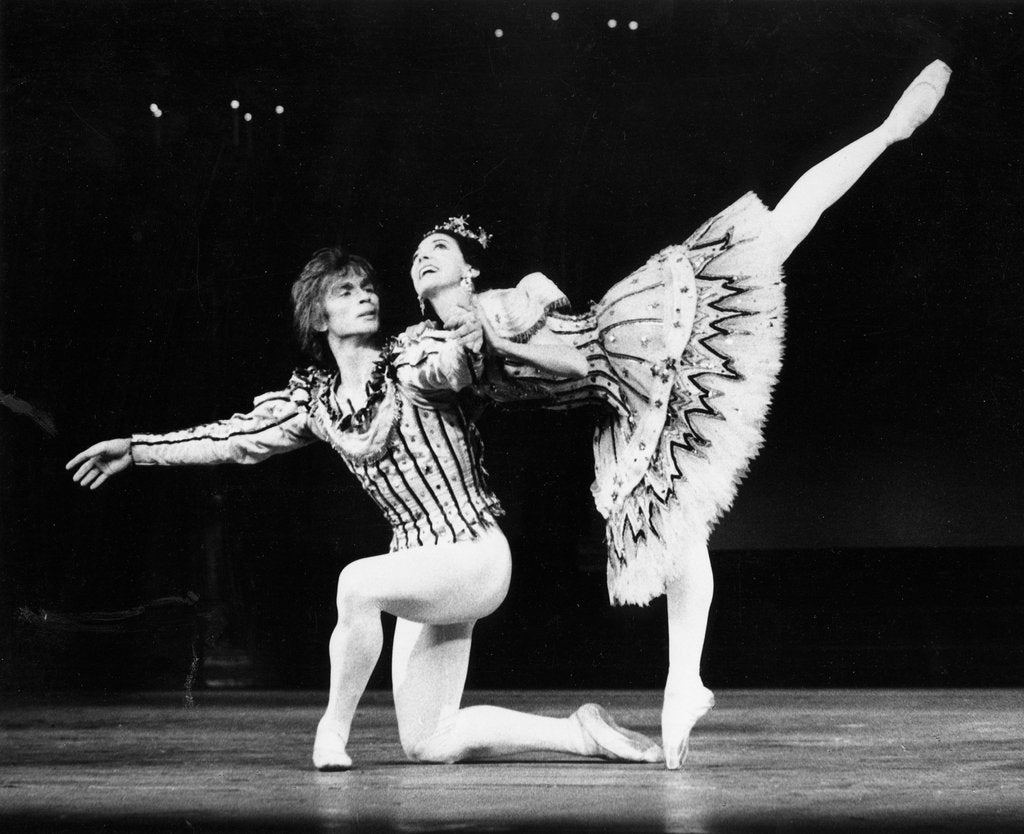 Detail of Margot Fonteyn and Rudolf Nureyev in Birthday Offering at Royal Opera House by Anthony Crickmay