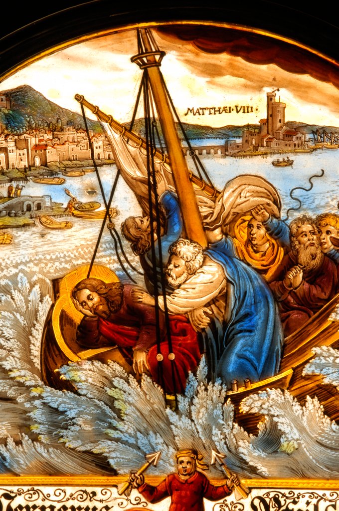 Detail of The Storm on the Sea of Galilee by Stuart Cox