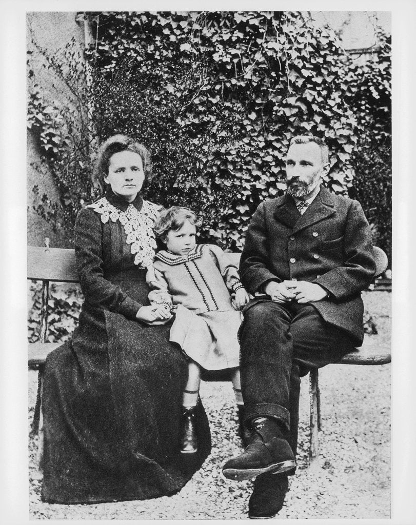 Detail of Marie and Pierre Curie, physicists, 1904 by Unknown