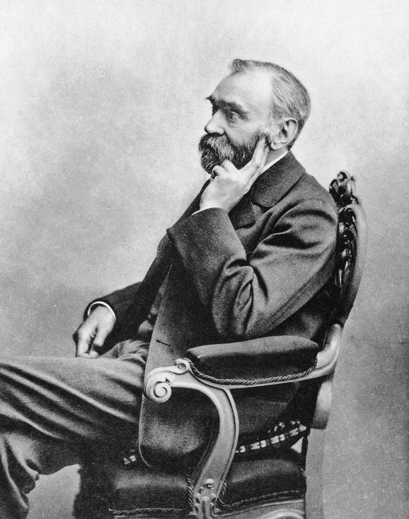 Detail of Alfred Berhard Nobel, c1880s by Unknown