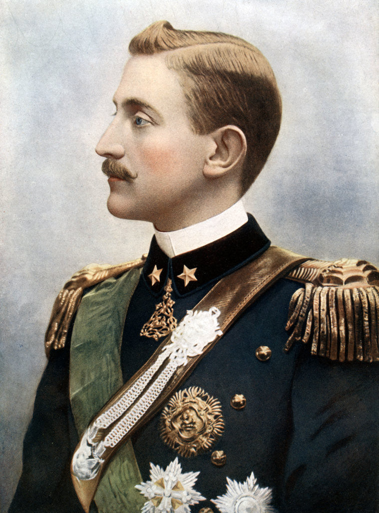 Detail of Emanuele Filiberto, Duke of Aosta by Anonymous